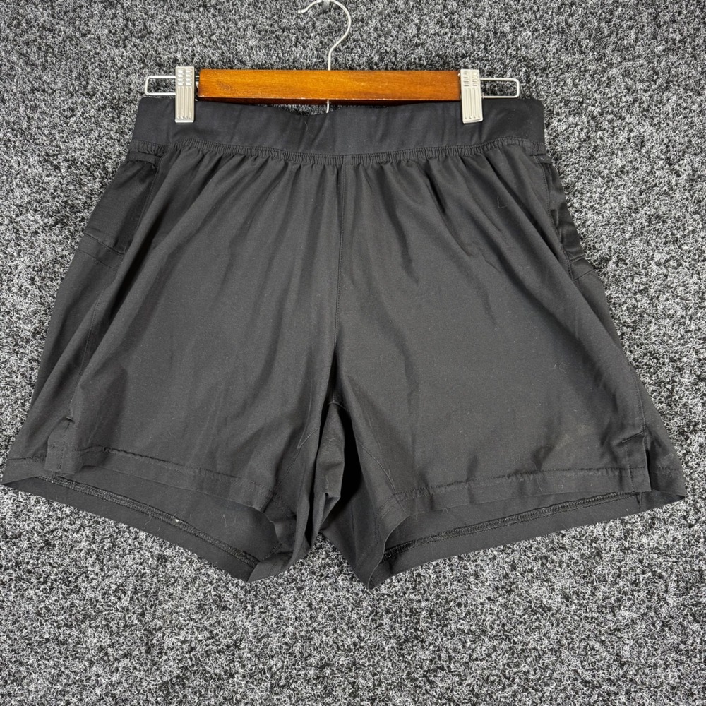 Brooks Sherpa Running Shorts Mens Small Black Athletic Gym Pockets Zippered Back